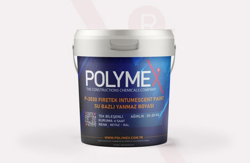 Polymex-P-2030-Firetek-Intumescent-Paint-Su-Bazli-Yanmaz-Boyasi.jpg Polymex P-2030 Firetek Intumescent Paint Water-Based Fire-Retardant Paint - Image 1