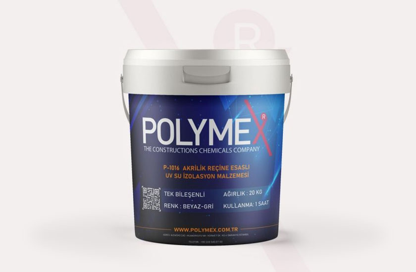 polymex-p-1016-akrilik-recine-esasli-uv-su-izolasyon-malzemesi1.jpg Polymex P-1016 UV-Resistant Acrylic Copolymer Resin-Based Liquid Waterproofing Material - Image 1